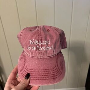 Pink Embroidered Cap